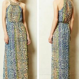Anthropologie HD in Paris Beaded Printed Maxi US2